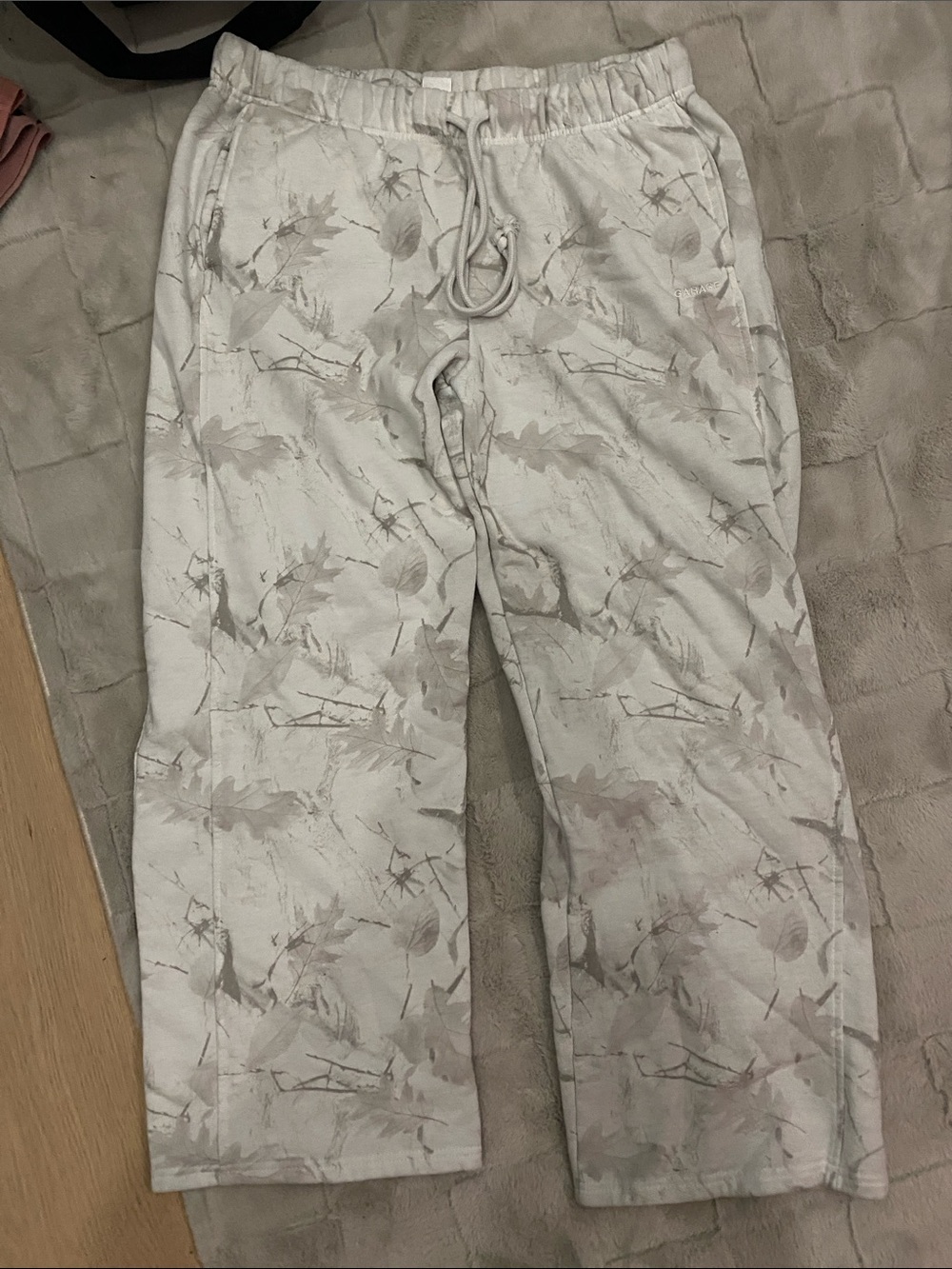 Garage Essential Straight Sweatpants - Winter Camo Print